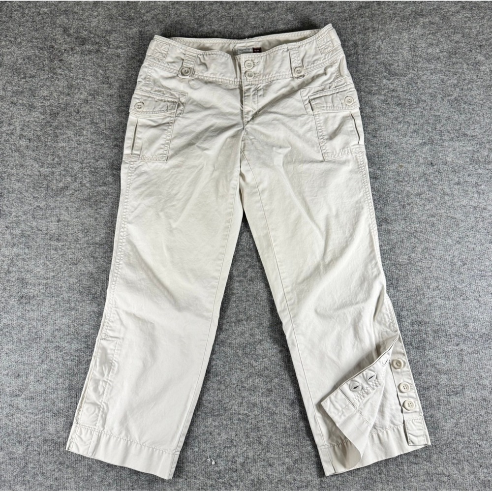 Old‎ Navy Ultra Low Rise Cargo Capri Pants Size 6 Y2K